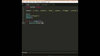 Hexagonal Rainbow in PYTHON using Turtle #shorts