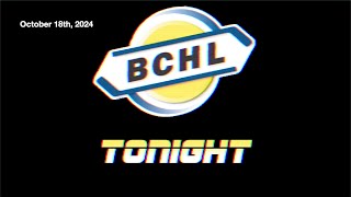 BCHL Tonight - October 18th, 2024