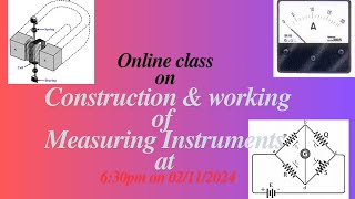 Online class on Measuring Instruments