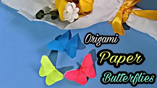 How to Make Some Pretty Origami Butterflies || Easy Craft ~ Creative Ideas