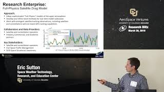 CU Boulder AeroSpace Ventures: Eric Sutton, Space Weather Technology, Research and Education Center