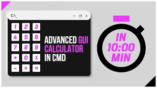 [10 min. challenge] Make - Advanced GUI Calculator with Clickable Buttons