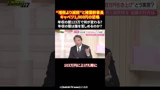 “増税より減税”と榛葉幹事長 キャベツ1,000円の悲鳴 年収の壁123万で何が変わる？年収の壁は誰を苦しめるのか？ #年収の壁 #123万円 #物価高 #税制改正 #減税 #shorts