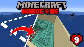 I Drained an Entire Ocean Monument in HARDCORE - New Mega Base! - Minecraft Hardcore Ep. 9