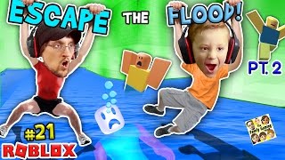 Roblox Flood Escape Undertale Drowning Sick Town Fgteev 20 Gameplay Skit - fgteev roblox grandma's house