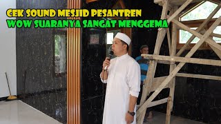 Perkembangan Mesjid Pesantren.. Kelistrikan Sudah Terinstal....Wah Sound Systemnya Menggema..