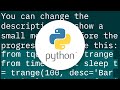 Can I add message to the tqdm progressbar?