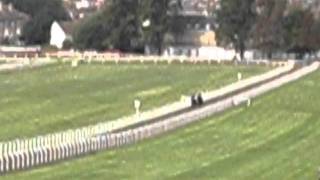 Frankel working on the Newmarket gallops.