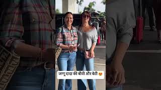 Ayesha Shroff and Krishna Shroff spotted at airport #ayeshashroff #krishnashroff