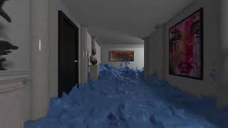 Flooded Corridor - Blender Fluid Simulation