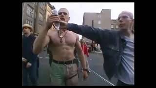 Varg Vikernes defends woman in Oslo, Norway (2004) (rare video)