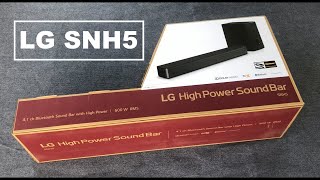 Unboxing LG SNH5 4.1 Channel High Powered Sound Bar with DTS Virtual:X and AI Sound Pro / My Gadgets