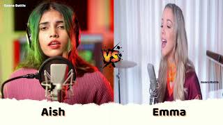 Pasoori Cover Battle between Aish vs Emma Heesters | Gaana Battle  🔥 | Ali Sethi, Shae Gillead  🔥
