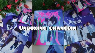 МИНХО 🥹 Распаковка альбома ROCK-STAR Changbin (postcard vet.) Stray kıds #kpop #straykids #unboxing