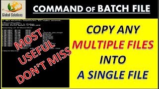 Batch Programing Lesson 4 How to Copy,Move and Rename files + MORE