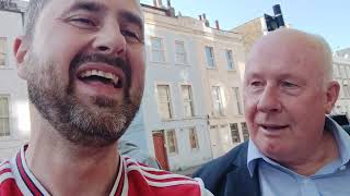 Arsenal Legend Liam Brady meets Del Boy