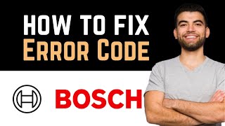 ✅ How To Fix Bosch Dishwasher E31 Error Code (Full Guide)