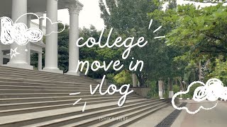 COLLEGE MOVE IN VLOG! first week, new hair \u0026 heartfelt goodbyes!