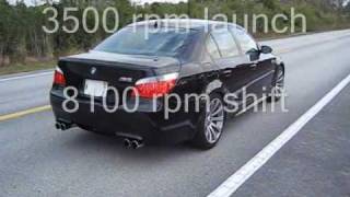 BMW M5 V10 (E60) 6 speed Launches - Burnouts - Road Test TV ®