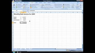 Excel Tutorial - Tracing formula precedents and dependents