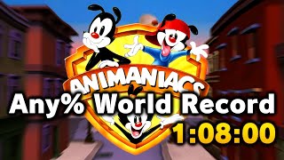 Any% Previous World Record 1:08:00 - Animaniacs: The Great Edgar Hunt (Emulator)