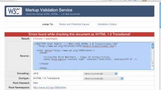 {Web-D 11} HTML validator