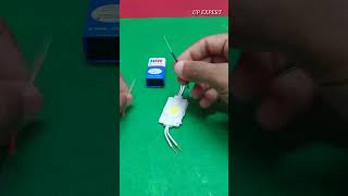 How to make emergency light with 9v Battery experiment #shorts #trending #experiment