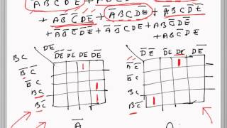Digital Electronics: 5 Variable K map (problem example)