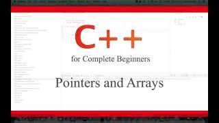C++Tutorial for Beginners 39 - Pointers and Arrays
