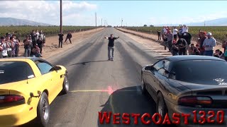 Turbo Camaro vs Nitrous Camaro (Nightmare On Any Street Shootout)