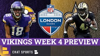 Minnesota Vikings vs. New Orleans Saints Preview: Injury Report, Keys To Victory | NFL Week 4