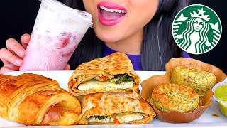 ASMR STARBUCKS FOOD (DRINKING AND EATING MUKBANG) ASMR Phan