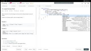 LeetCode #14 Longest Common Prefix - Coding Interview Problem with Java Solution
