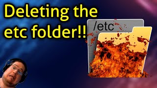 breaking and fixing Linux - Deleting the etc folder