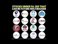 stocks under rs 200 that can be future multibagger 🤑 best stocks 2024 stockmarket