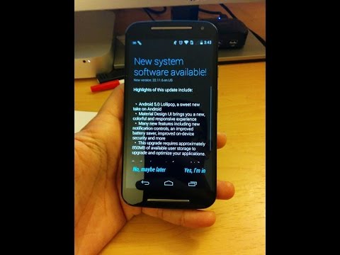 [Hands on] Moto G Android Lollipop 5.0 Soak Test Hands on 