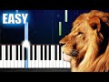 The Chronicles Of Narnia - The Battle Song - EASY Piano Tutorial by PlutaX