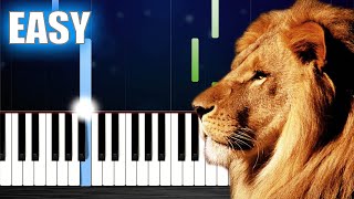 The Chronicles Of Narnia - The Battle Song - EASY Piano Tutorial by PlutaX