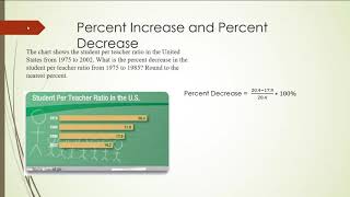 Percent Increase and Percent Decrease