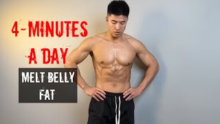 Melt Belly Fat in Just 4 Minutes a Day! (No Equipment Needed) 🔥