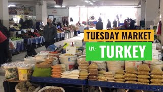 Inside the Tuesday Market in Kuşadası Turkey