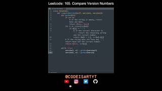 Leetcode 165. Compare Version Numbers in Python | Python Leetcode | Python Coding Tutorial | ASMR