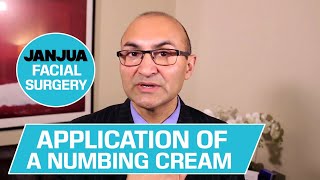 APPLICATION OF A NUMBING CREAM - DR. TANVEER JANJUA - NEW JERSEY