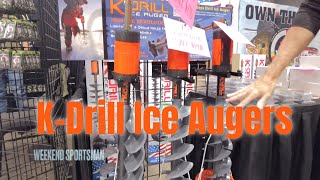 K-Drill Ice Auger Booth And Products from The Ice Institute in Sioux Falls, SD #KDrill