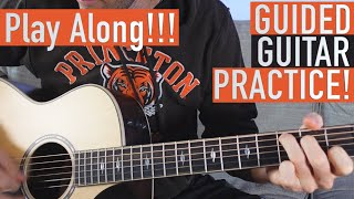 Guided Beginner - Intermediate Guitar Lesson: Playing Chords and Melodies