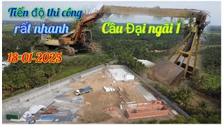 Trà vinh 84-tiến độ cầu đại ngãi 1 hôm nay rất là nhanh 18-01-2025