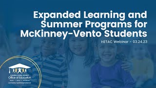 Expanded Learning and Summer Programs - Hetac Webinar 3-24-23