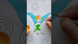 #shorts #youtubeshorts | A quick Tinker bell doodle | Easy doodling | Inspiring disney character