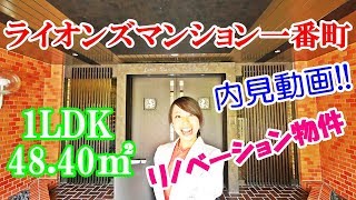 【ライオンズマンション一番町】内見動画 1LDK 48.40㎡