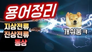 개쉬운 전기용어정리 :  진상전류, 지상전류, 동상